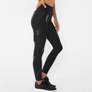 Ultracor Black on black Lightning bolt Leggings